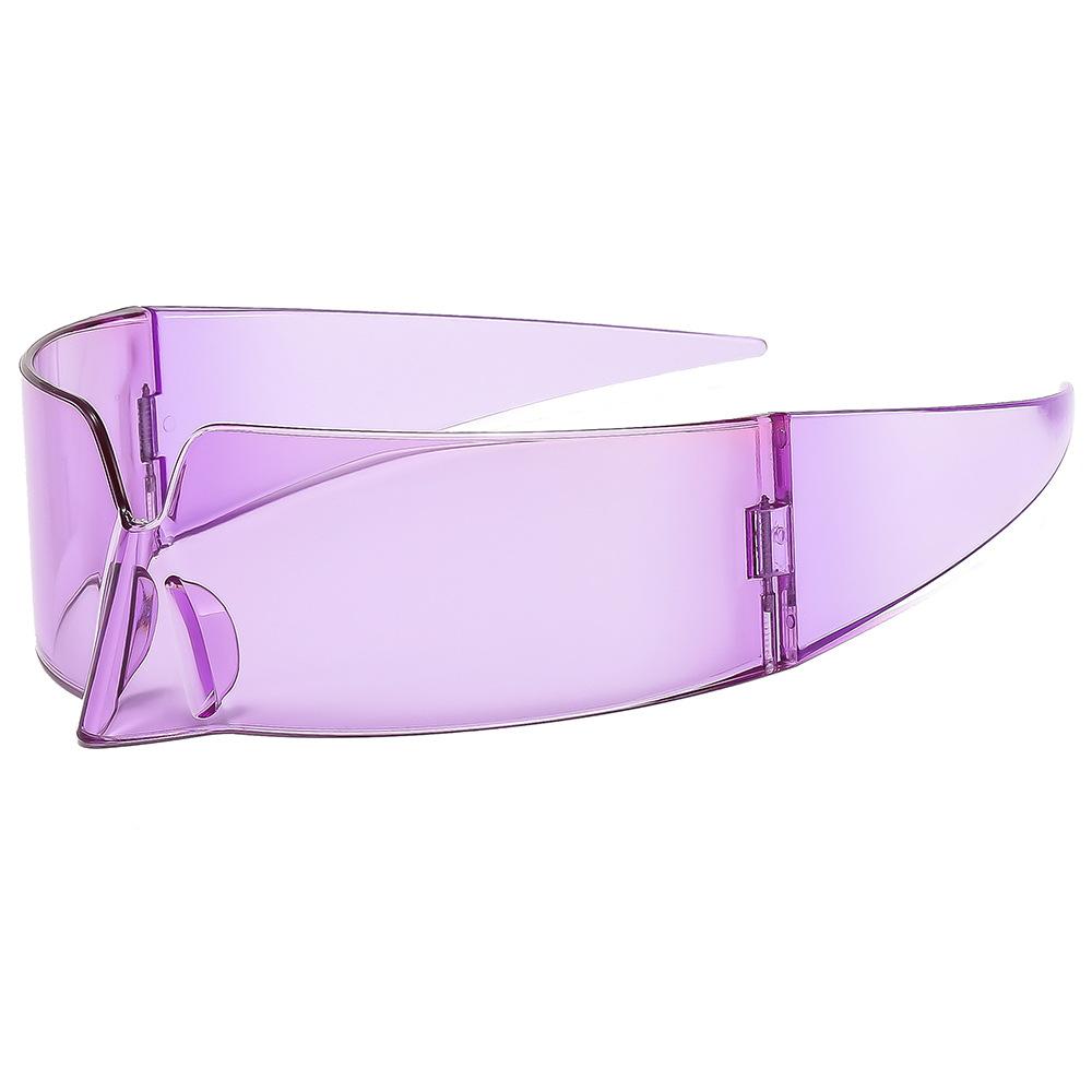 Spot trend cool new special-shaped mirror niche sports technology sense anti-blue light integrated sunglasses