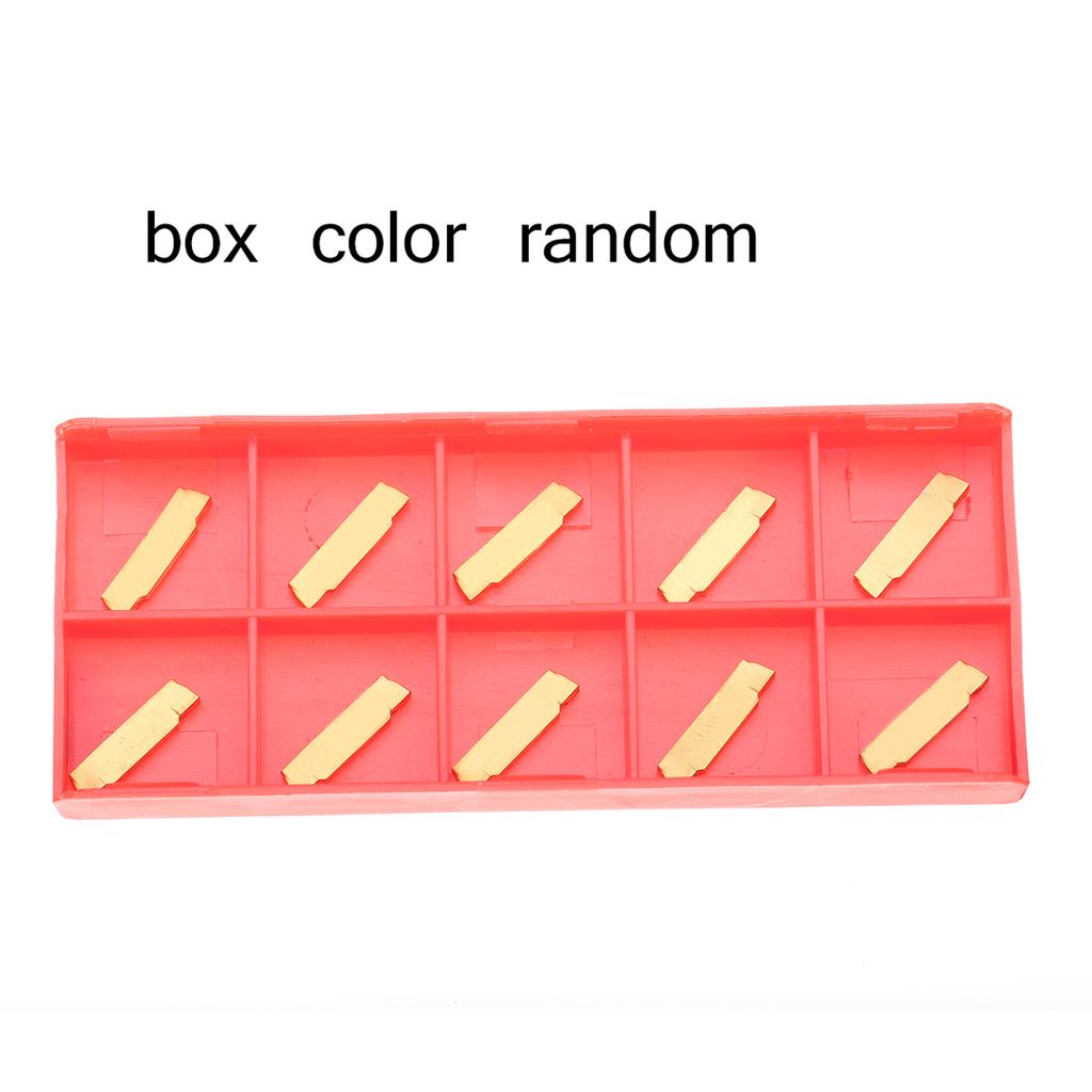 10pcs MGMN200-G Carbide Inserts Blades for MGEHR/MGIVR Grooving Cut-off Tool