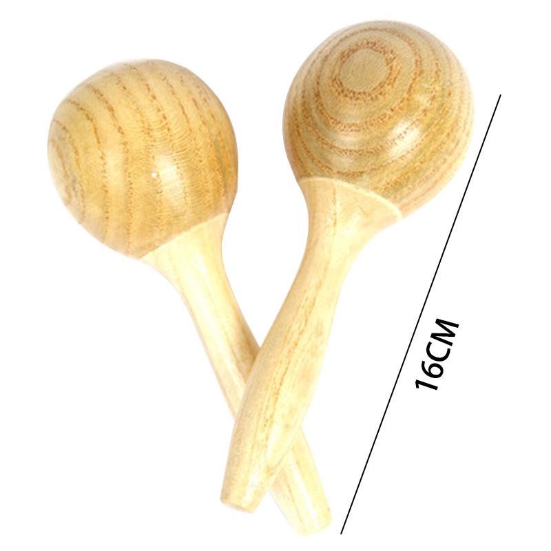 Children's Orff Percussion Instruments: Triangle, Castanets, Maracas, Tambourine, Wood Block, Cymbals