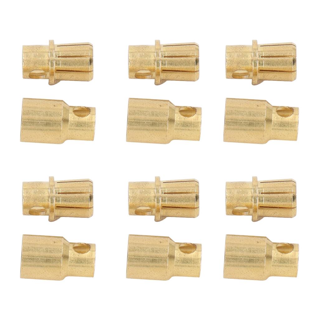30 Sets Connector Plug 8.0 Gold Plated Brass High Accuracy Firm Connection Set Kit for Battery