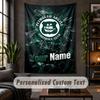 Personalisierte Wandtapisserie, Plymouth Argyle FC Benutzerdefinierter Text, Weiches Stoff-Wandbild für die Innendekoration