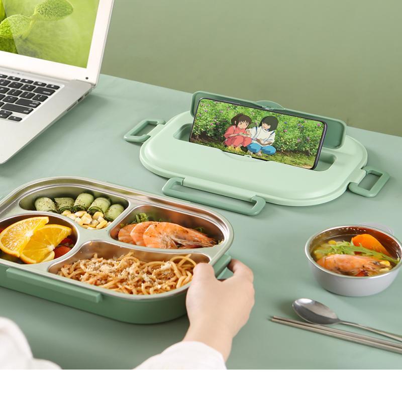 ZISIZ Divided Portable Lunch Box