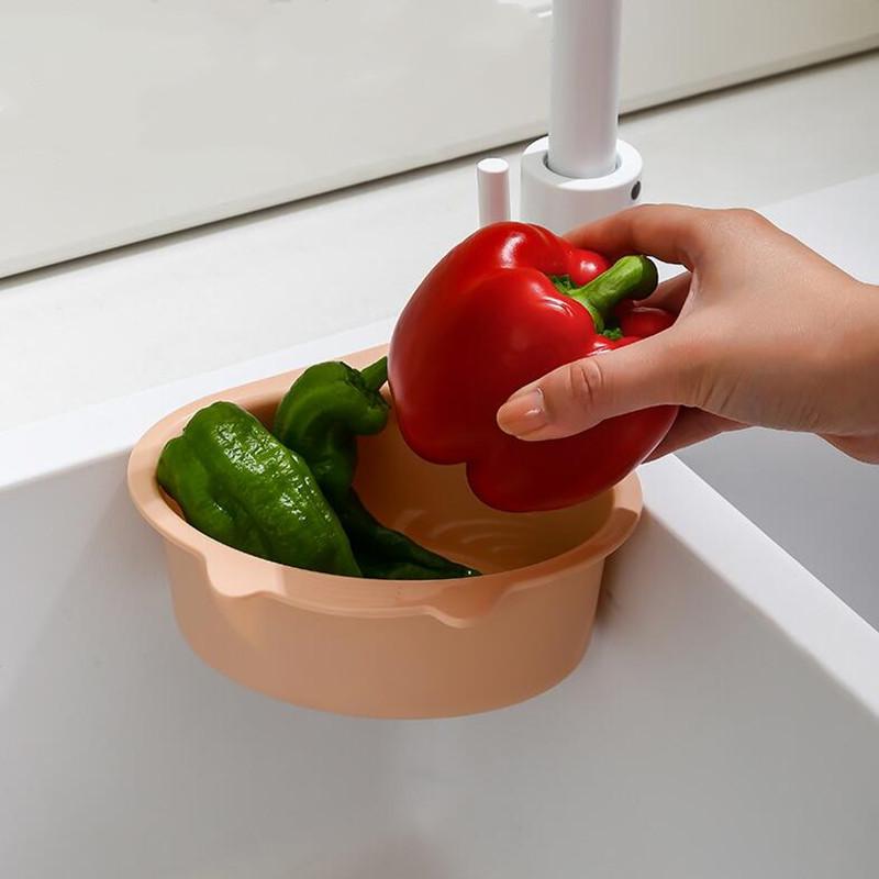 Kitchen Leftover Sink Strainer Sink Cat Shape Drain Basket General Fruit and Vegetable Drain Basket Multifunctional Drain Basket