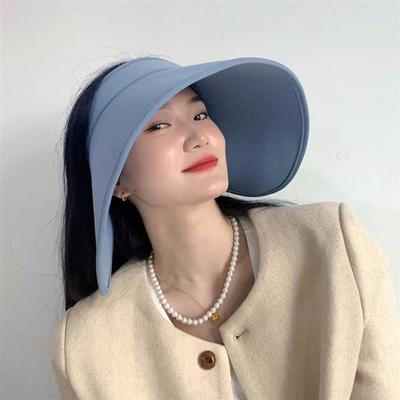 Gorra de Sol Enrollable con Protección UV Nero (Cielo azul)