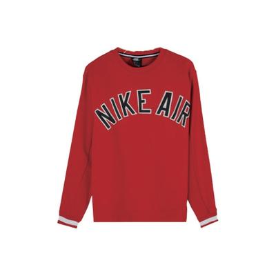 Felpa Sportiva Casual Girocollo Lavorata a Maglia Uomo Top Rosso AR1823-657