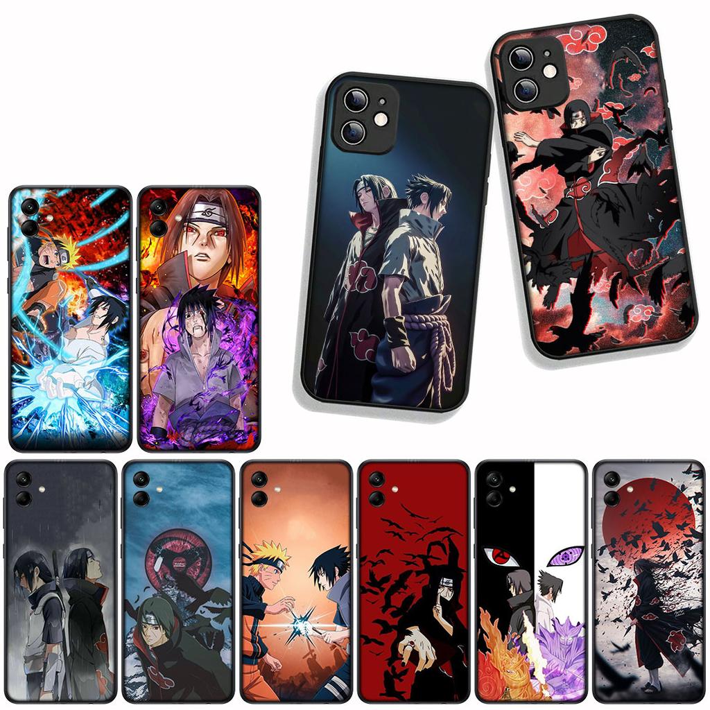for Apple iPhone 16 15 14 Plus 13 12 Mini 17 Pro Max + 16E Air 16+ ProMax Phone Cover Case Narutos Comics Sasuke Uchiha Itachi