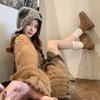 Bird legs~ 2025 autumn and winter new velvet warm small short help thick-soled wool deep boots snow short boots women
