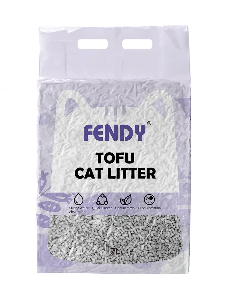 Tofu Plant-Based Cat Litter - Odor Control, Low Dust, Clumping, Milk Scent