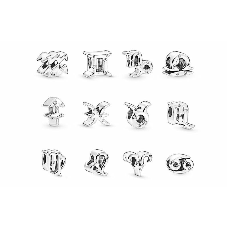 Pandora Twelve Constellations Charm Silver 925 Silver Pendant Men and Women Same Style Couple Style 798415C01