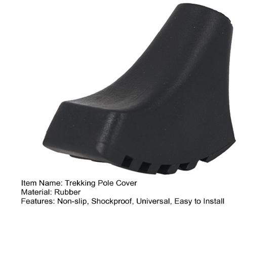 Trekking Pole Tip Protector Shock Resistant Non-slip Design Anti-puncture High Stability Slip-Resistant Trekking Pole Tip Cover Protector Camping