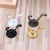 K1AE Heavy Duty Wall Hooks Antique Hanger Sturdy Decorative Coat Racks Zinc Alloy Double Hook for Hanging Hats Towels Keys