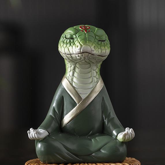 "Zen Vit Räv Suckulent Bonsai: Mediterande Räv Prydnad för Trädgård, Balkong eller Bilinredning"