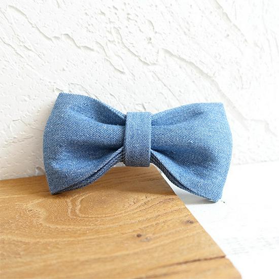 MUTTCO Pet Bow Tie Dog Collar - Gentleman Style UBT-035 XL (11x6 cm)