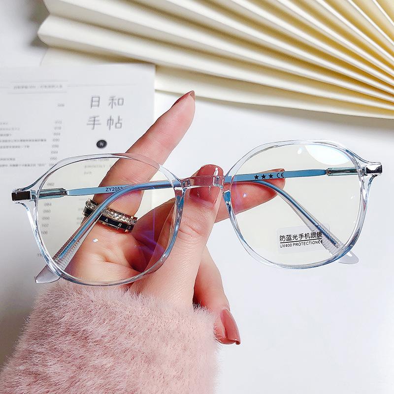 Transparent Computer Glasses Frame Women Men Anti Blue Light Round Eyewear Blocking Glasses Optical Spectacle Eyeglass