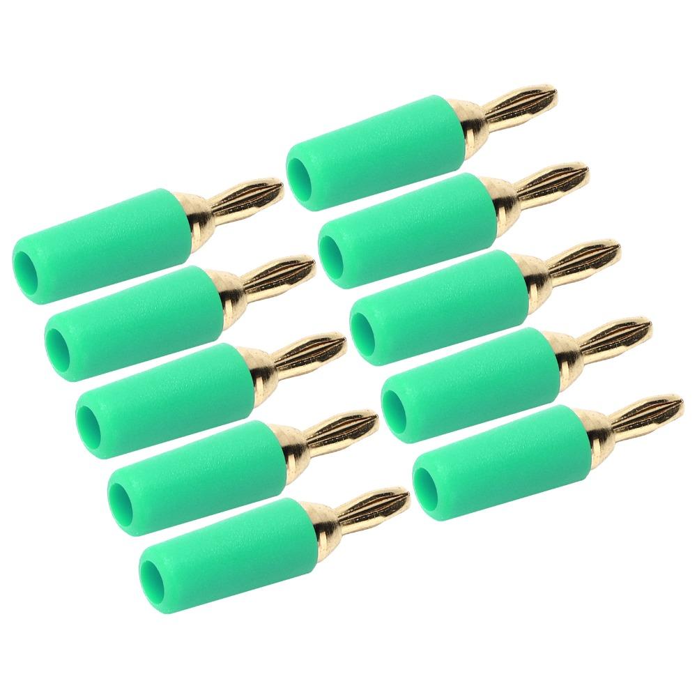 10 PCS 2.5mm Banana Connector Copper Gold Plated Speaker Plug  Connector  2.5mm Socket