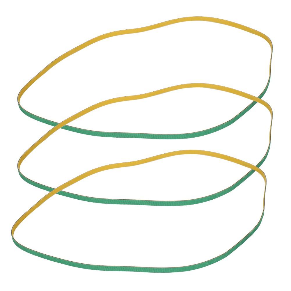 3pcs Artificial Leather Skiving Machine Belt Flat Peeler Belt Parts  For 801 Skiving Machine