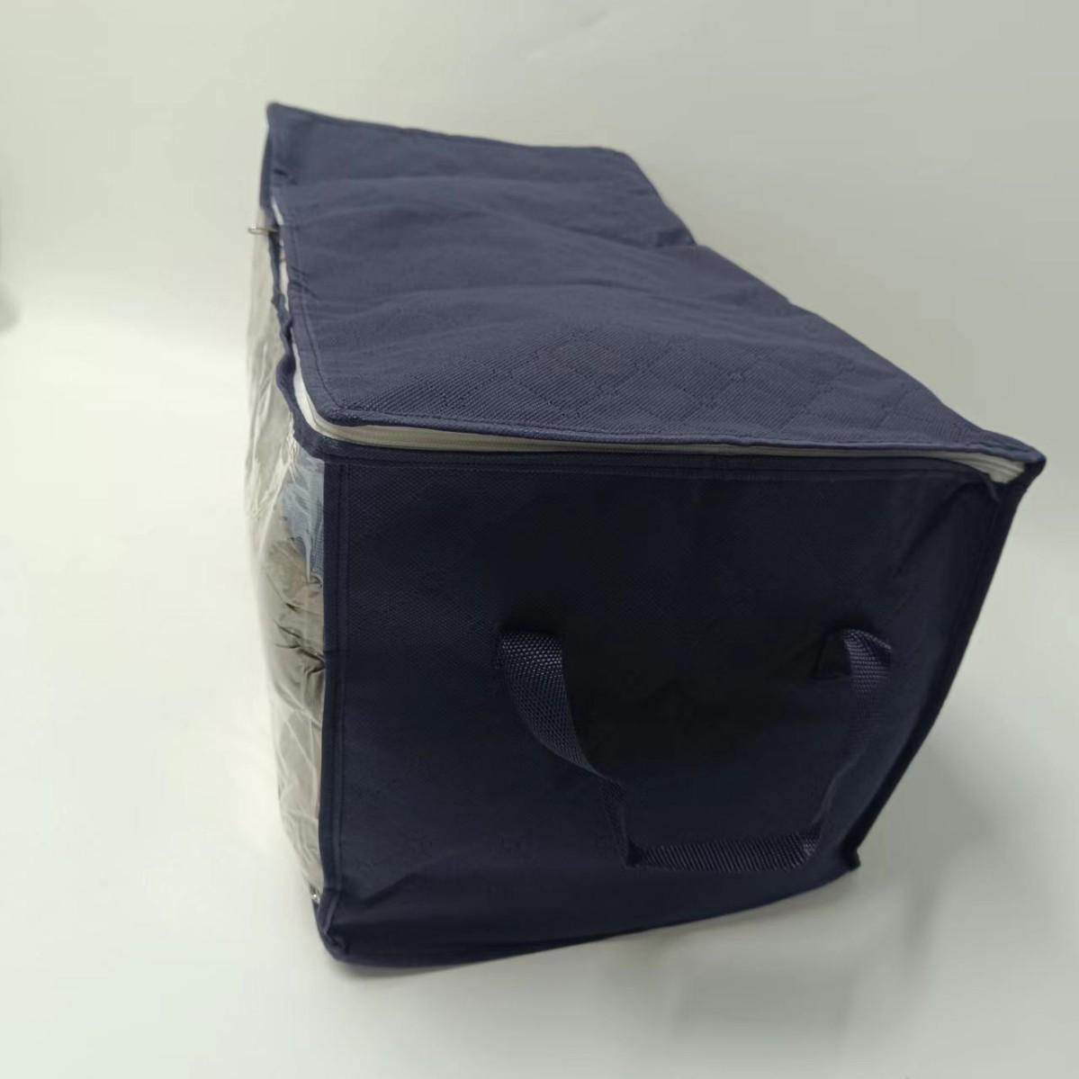 

Portable Transparent Clothes Storage Bag with Window - Durable, Seasonal Quilt Organizer 58*30*31CM
