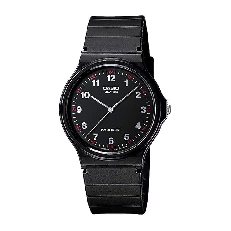 

[Casio] CASIO analog watch Chipkashi cheap casio MQ-24-1BL urethane belt unisex black 24 hour display index overseas model [product]