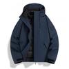 Womens 3-in-1 Removable Winter Hiking Jacket With Cotton Insulated Liner Waterproof Windproof Outdoor Mountaineering Coat