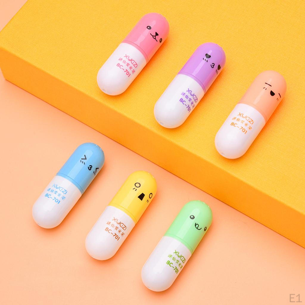 Cartoon Mini Highlighters Pens Set,Graffi Color Pens,Stationery Writing for Home ,Kids Gifts