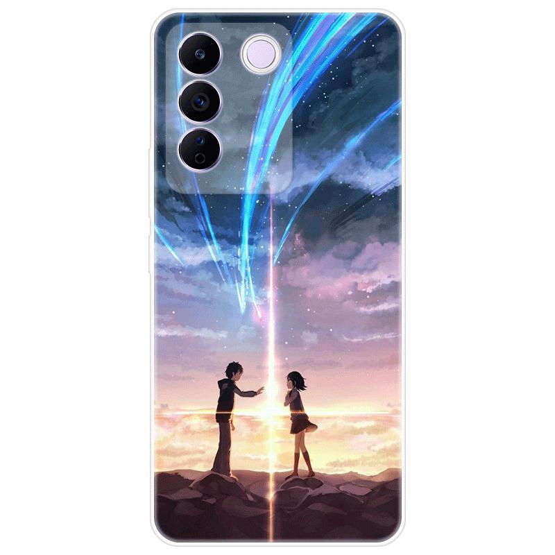 For Vivo V27e V 27e Case Soft Silicone Back Cover Cartoon Phone Case Diversification