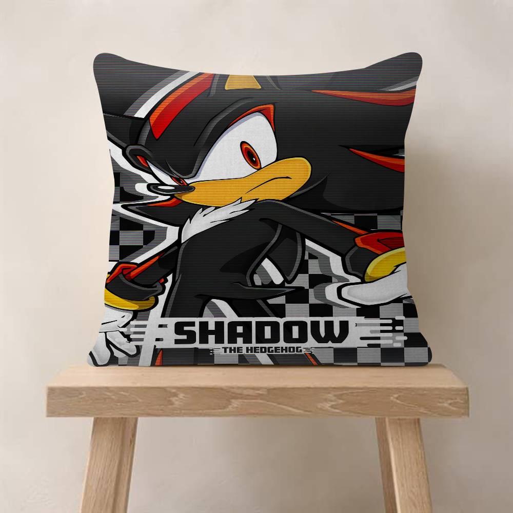 PC Classic Anime SSonic Characters Pillow Cushion Cover Pillowcase Living Room Sofa Home Decor Customized
