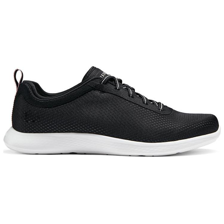 Skechers Comfortable Shock-Absorbing Durable Waterproof Breathable Low-Top Casual Shoes Women Sneakers Black 104489-BKW