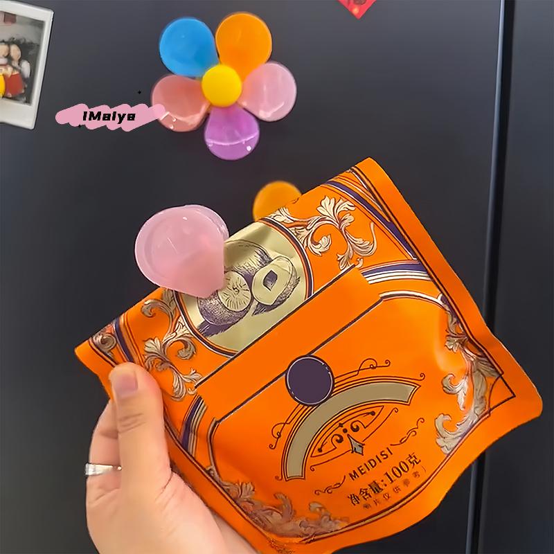 1 Set Flower Type 2-in-1 Magnetic Fridge Clips Multifunctional Food Sealing Clips Kitchen Accessory for Storage