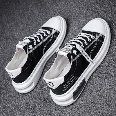 Summer Men's Breathable Ice Silk Canvas Trendy Shoes, Quick Drying Cloth Shoes, Lazy Driving Men's Internet Famous Board Shoes