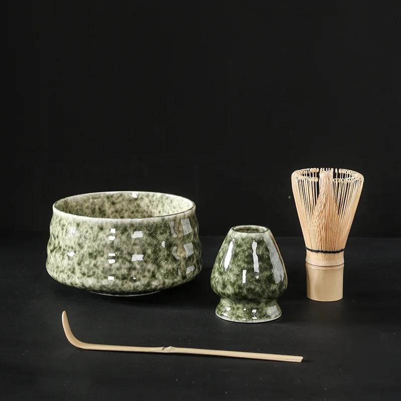 Indoor Beverage Shop Tea-making Tools Accessories 4pcs Japanese Matcha Set Safe Bamboo Whisk Teaspoon Tea Sets Birthday Gifts