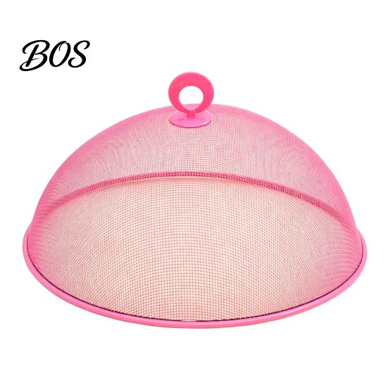 Mesh Food Protector Round Metal Cover, Fine Protector, Heavy Duty Cake Dessert Cover Dome with Handle, Dustproof Net Tent for Outdoor BBQ Picnic