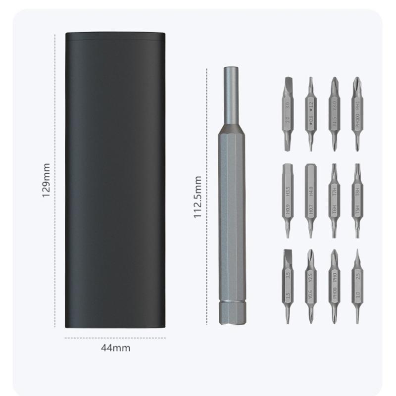25 in 1 Professional Mini Magnetic Screwdriver Set for Phone Computer Watch Repairs with Multi Double Ended Steel Bits