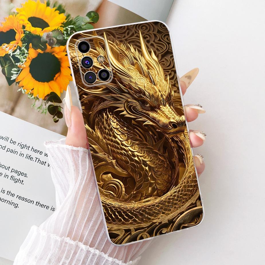 For Samsung Galaxy M31s Case SM-M317F Cool Dragon Fashion Painted Cover Soft Slim Phone Case For Samsung M31s M 31 s M317F Shell