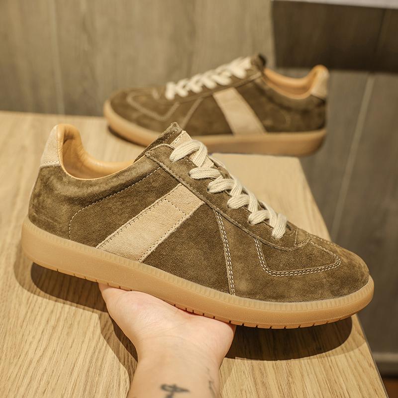 Fashion New Versatile Men's Tenis Masculino Genuine Leather Male Skateboard Footwear Handmade Summer Casual Shoes Leisure Walk Sneakers