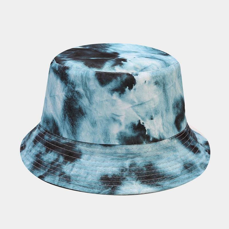 3D Printed Pattern Fisherman Hat Tie Dye Double-sided Basin Hat for Men Women Summer Outdoor Sun Protection Sunshade Hat