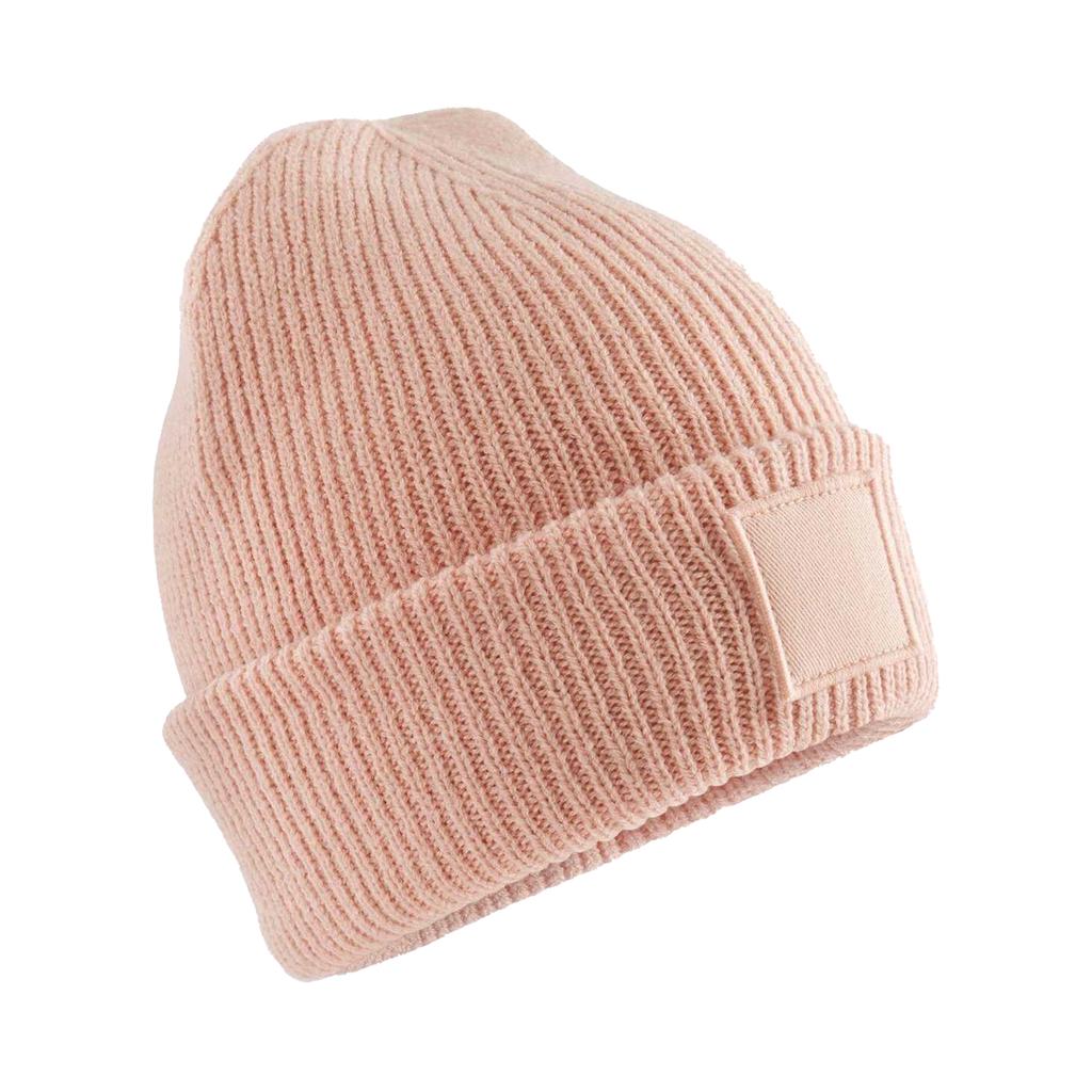Beechfield Childrens/Kids Tonal Patch Cuffed Beanie