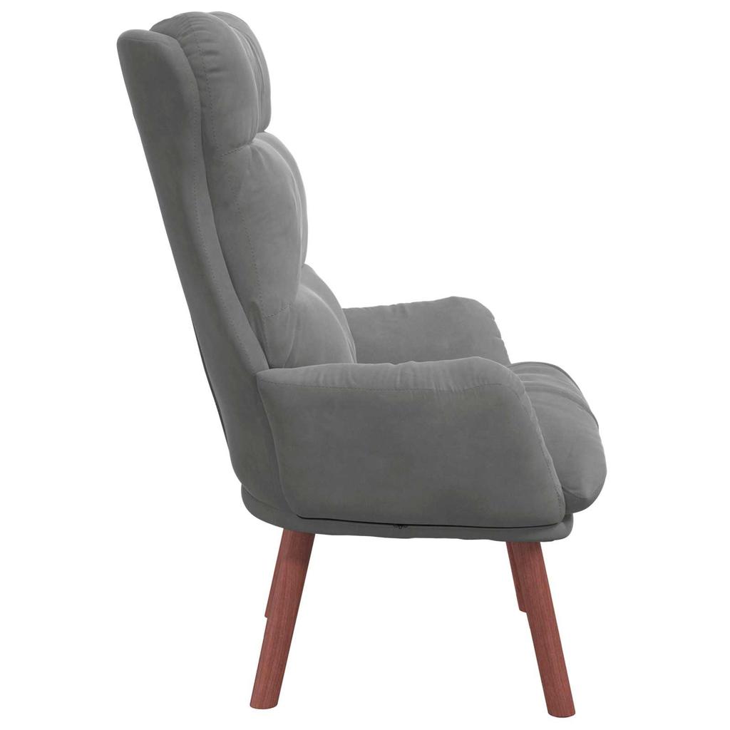 Armchair Dark Grey 69 x 74 x 93 cm Velvet