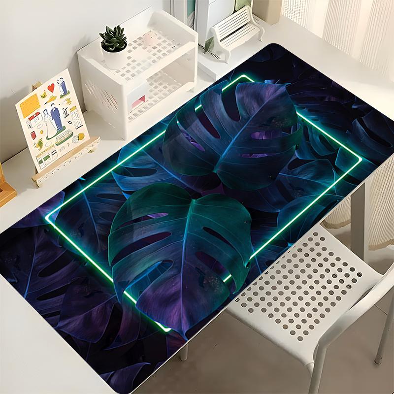 Size Mouse Pad Gaming Mousepad Green Tropical Plants Rubber Mouse Mat Gamer Extended Desk Mat Mechanical Keyboard Pads Mousepads