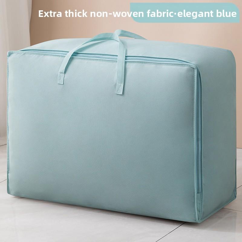 Bedroom Storage Bag Large Capacity Nonwoven Fabric Organizer With Dustproof Design For Bedding And Clothes