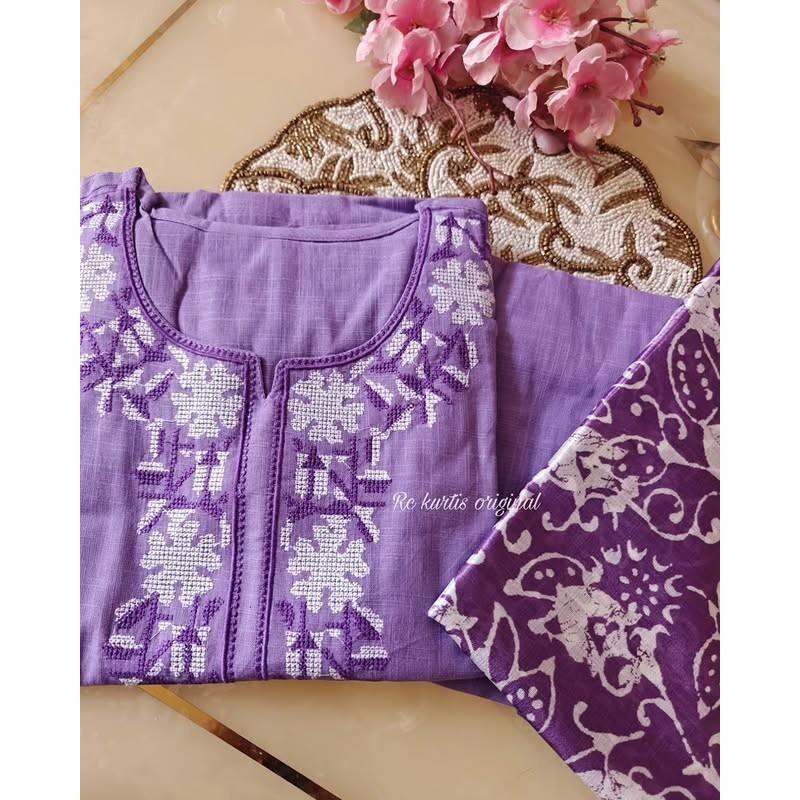 Indian Designer Salwar Kameez  Set Women Party Wear Tunic Kurti Pant Dupatta Set 2383