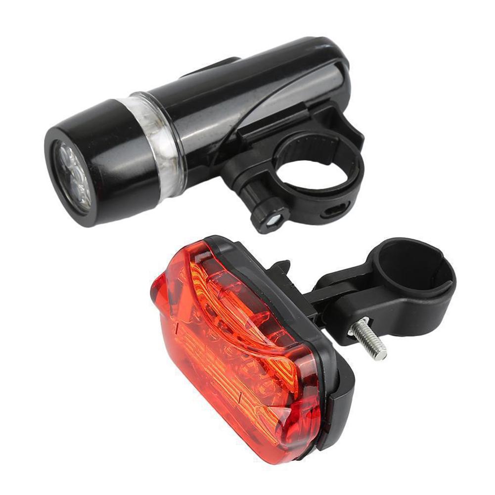 Bicycle Lamp LED Safety Warning Lamp Bicycle Front Tail Lamp Set as shown #1