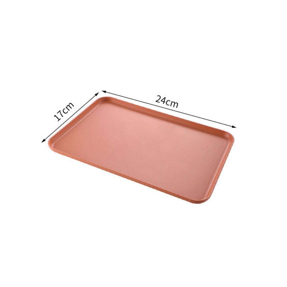 Plastic Wheat Straw Storage Tray Eco-friendly Large Capacity Service Dessert Pallet Exquisite Rectangular Serving Tray Desktop
