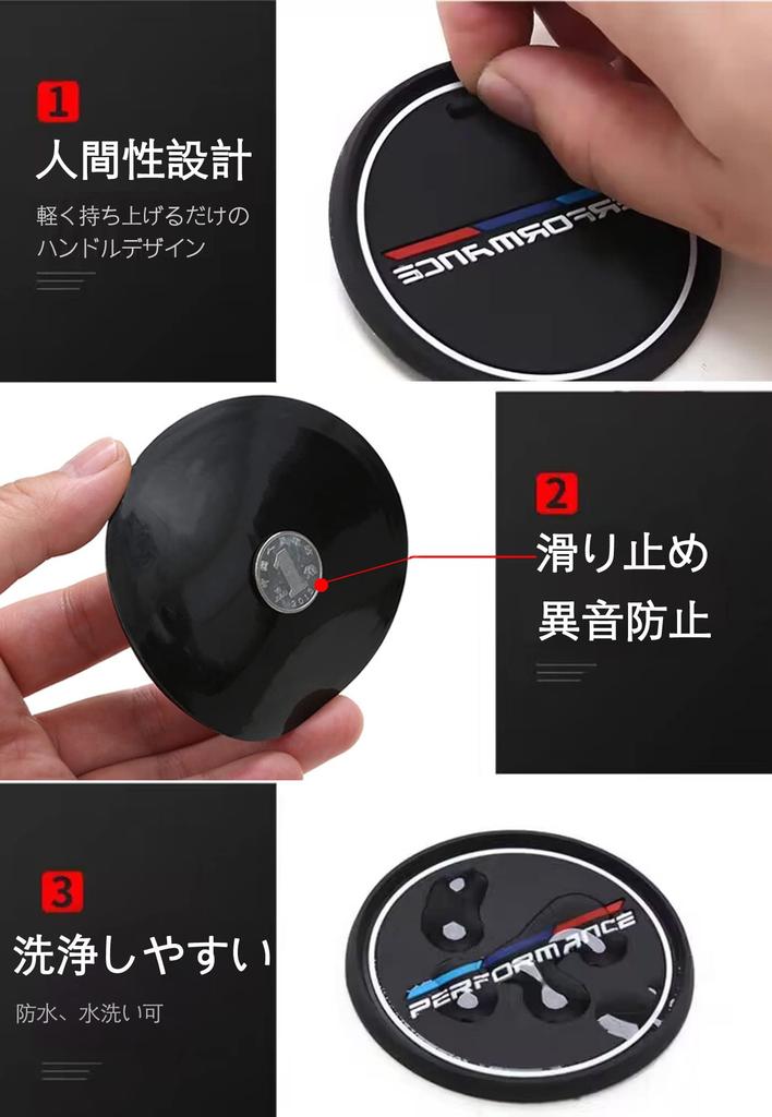 Mitsubishi Non-Slip Coaster Run Evo Lancer EX RVR ASX RALLIART Eclipse Mirage Outlander PHEV