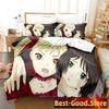New Dance In The Vampire Bund Bedding Set Print With Pillowcase Bed Duvet Cover Soft Single Double Queen Super King Size