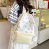 Schoolbag Printed Backpack Korean Version Ins Cute Cartoon Backpack Female Large Capacity Graffiti Student Sweet Versatile Backpack