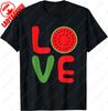 Water Melon Summer Vacation Love Watermelon TShirt Letter Print Tshirt Unisex Summer Cotton Casual Breathable Nostalgia Camisetas