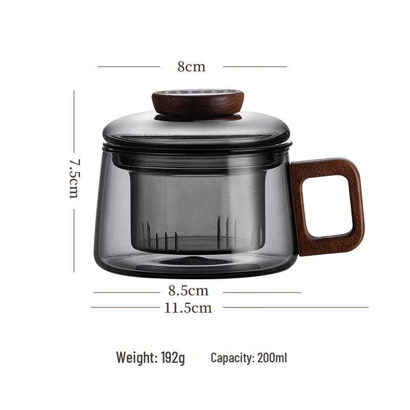 Gennas Glass Mini Tea Infuser Cup