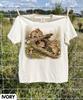 Cute Playing Bunny 90s Graphic Style T-Shirt,Storybook Animal Gift,Rustic Forest Wildlife Top,Aesthetic Cottagecore Gift,Whimsical Rabbit