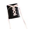 Silk Ribbon Balletcore Three Fold Wallet Korean Style Crossover Strappy Card Bag  Girls