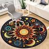 1pc Celestial Mandala Carpet for Office Non-Slip, Round Carpet, Soft & Comfortable, Carpet for Office, Lightweight Round Floor Mat